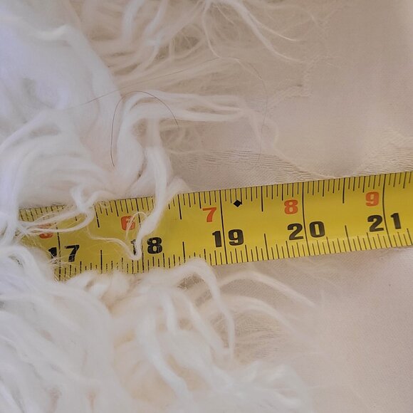 White Faux Sheep Coat/Jacket - Picture 4 of 5